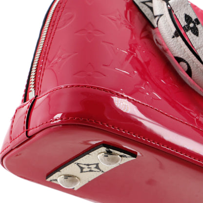 Louis Vuitton Alma Handbag Monogram Vernis with Monogram Canvas and Epi Leather BB