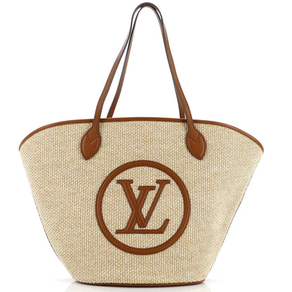 Louis Vuitton Saint Jacques NM Handbag Raffia and Leather