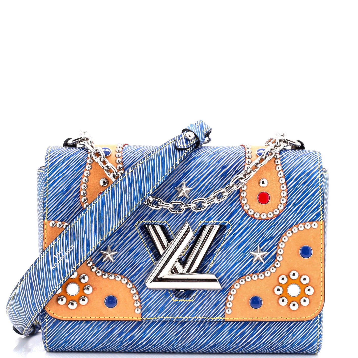 Louis Vuitton Twist Handbag Studded Epi Leather	 MM