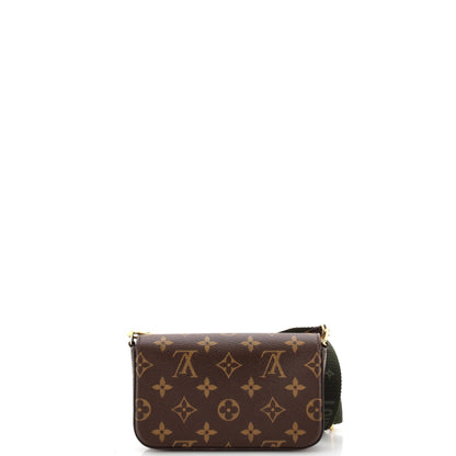 Louis Vuitton Felicie Strap & Go Handbag Monogram Canvas