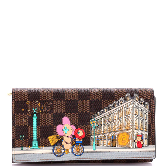 Louis Vuitton Sarah Wallet Limited Edition Vivienne Xmas Damier