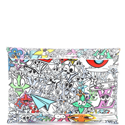 Louis Vuitton Trio Envelope Pouch Set Limited Edition Monogram Comics Canvas