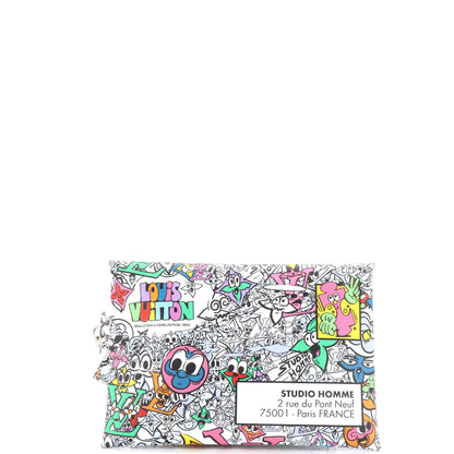 Louis Vuitton Trio Envelope Pouch Set Limited Edition Monogram Comics Canvas