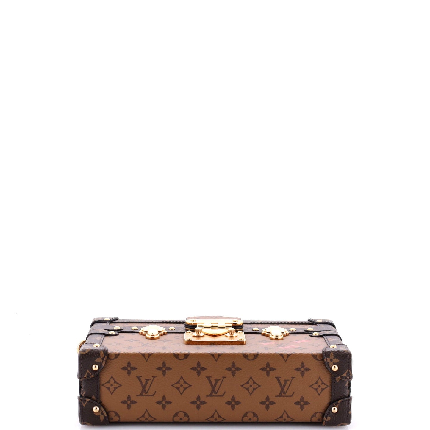 Louis Vuitton Petite Malle Handbag Reverse Monogram Canvas