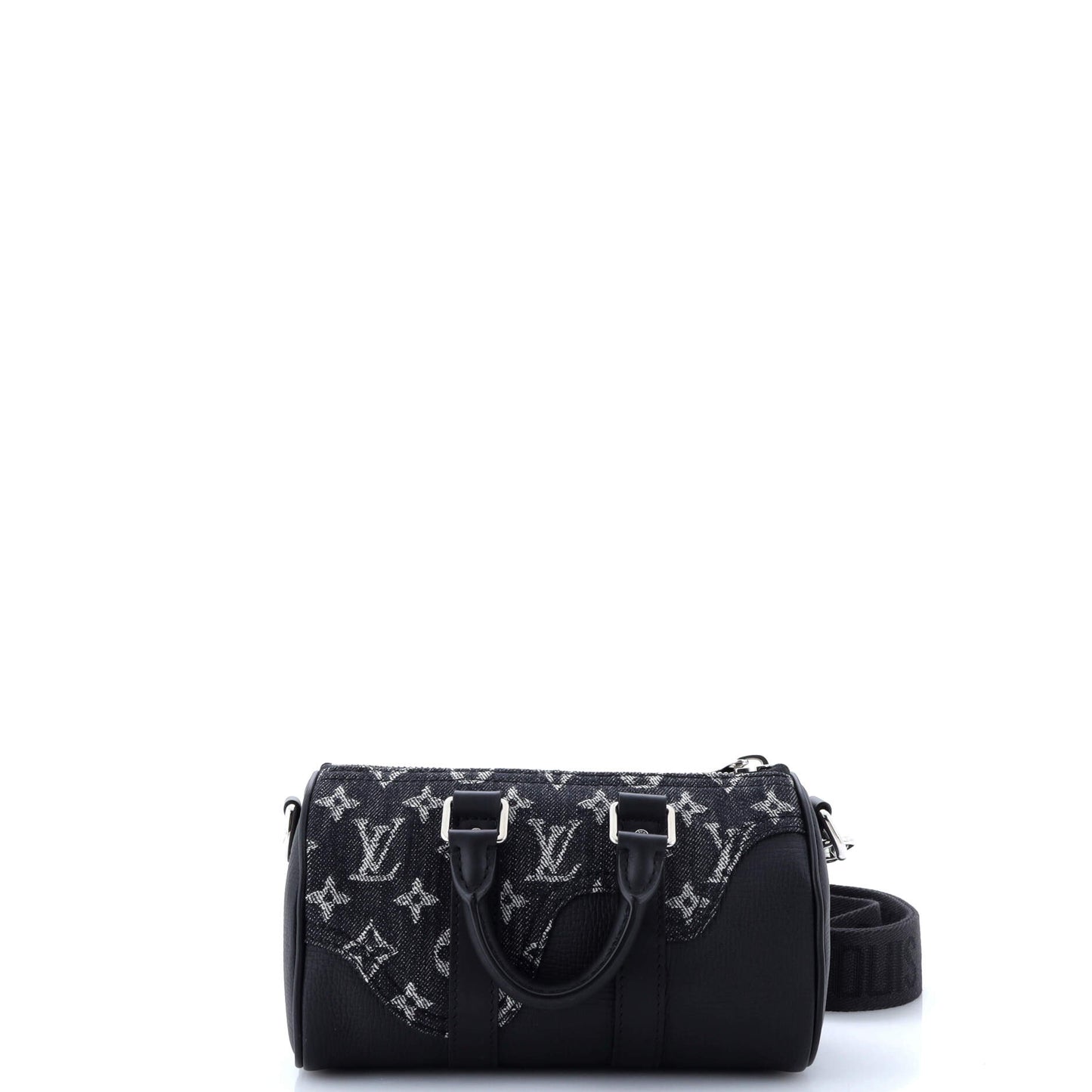 Louis Vuitton Nigo Keepall Bandouliere Bag Monogram Denim and Taurillon Leather XS