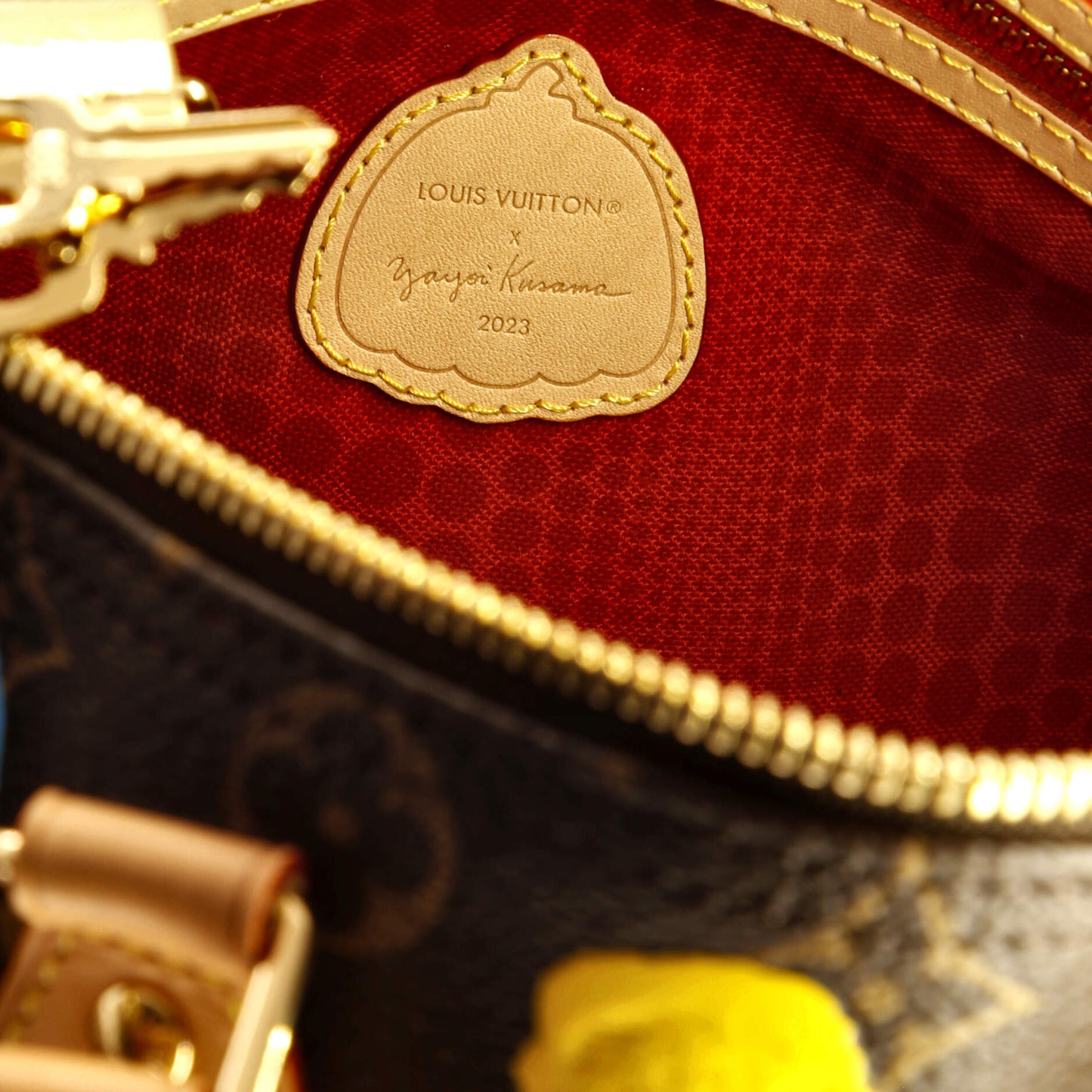 Louis Vuitton Speedy Bandouliere Bag Yayoi Kusama Painted Dots Monogram Canvas 25