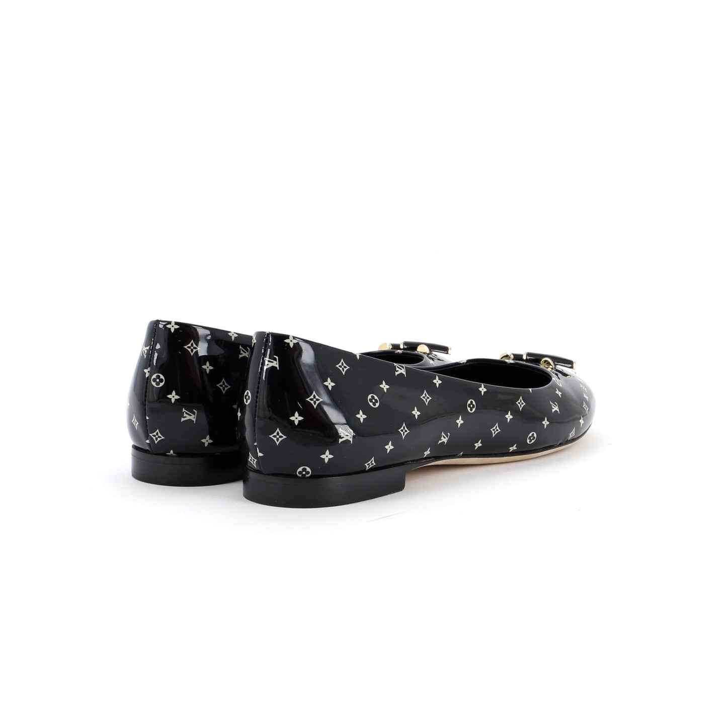Louis Vuitton Women's Nina Ballerina Flats Nano Monogram Patent