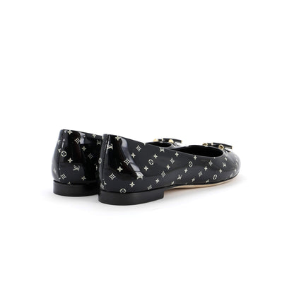Louis Vuitton Women's Nina Ballerina Flats Nano Monogram Patent