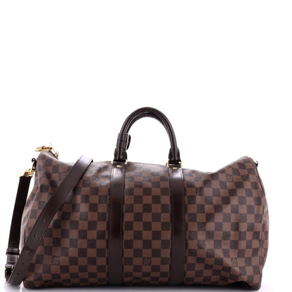Louis Vuitton Keepall Bandouliere Bag Damier 45