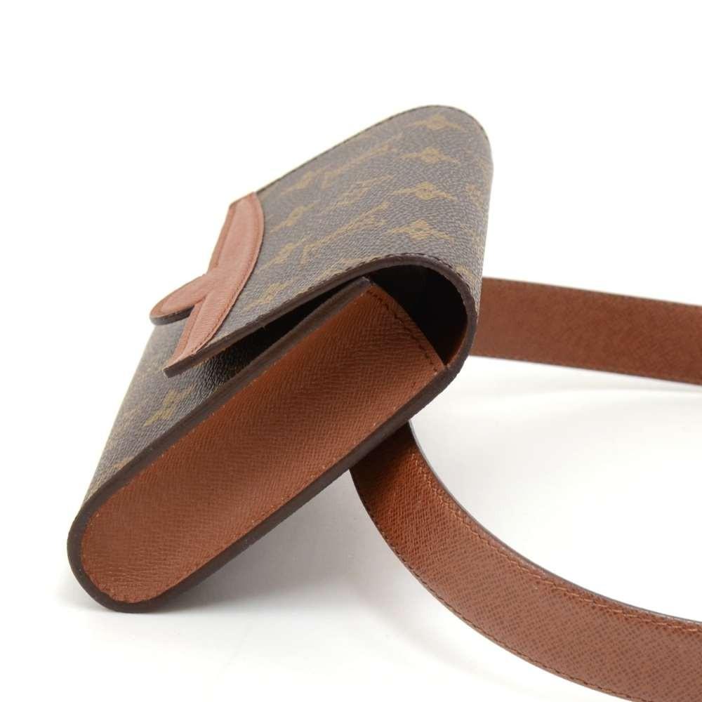Louis Vuitto Pochette Arche Monogram Canvas Clutch Bag with Belt