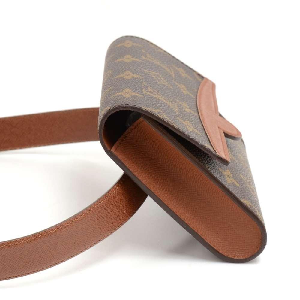 Louis Vuitto Pochette Arche Monogram Canvas Clutch Bag with Belt