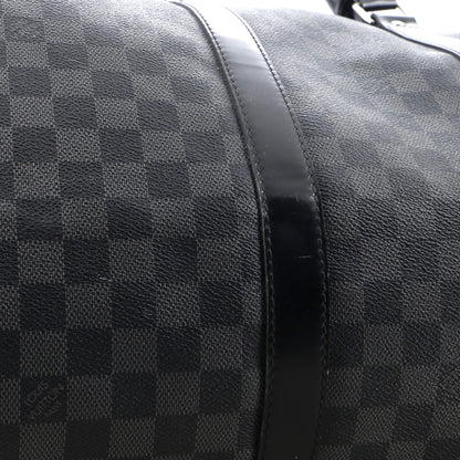 Louis Vuitton Keepall Bandouliere Bag Damier Graphite 55