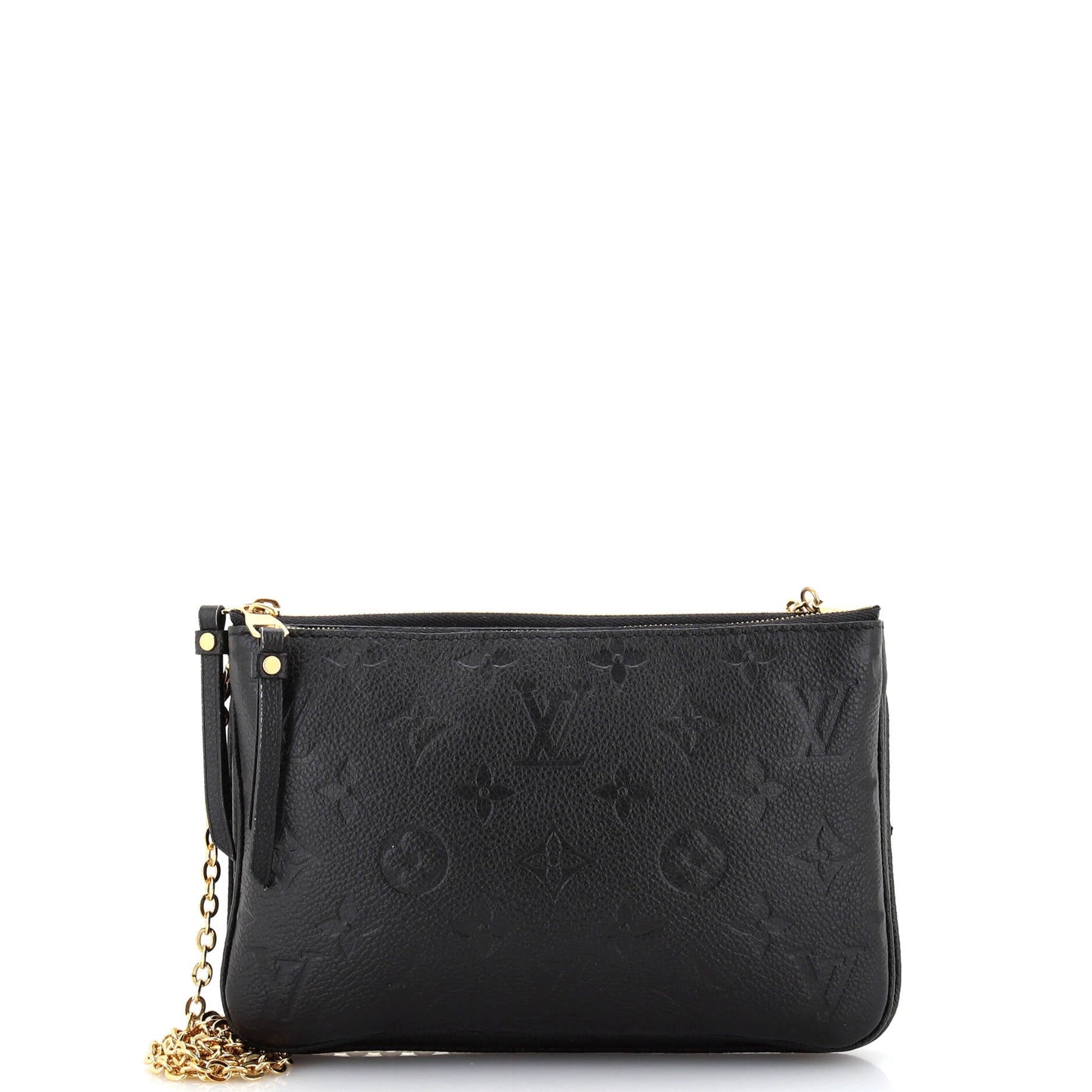 Louis Vuitton Double Zip Pochette Monogram Empreinte Leather