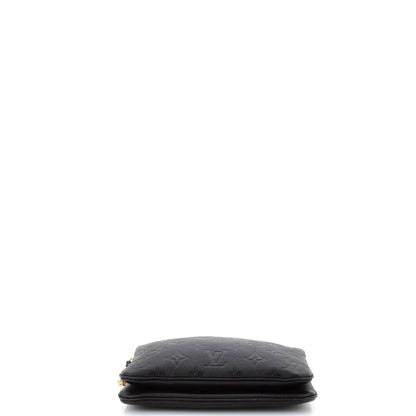 Louis Vuitton Double Zip Pochette Monogram Empreinte Leather