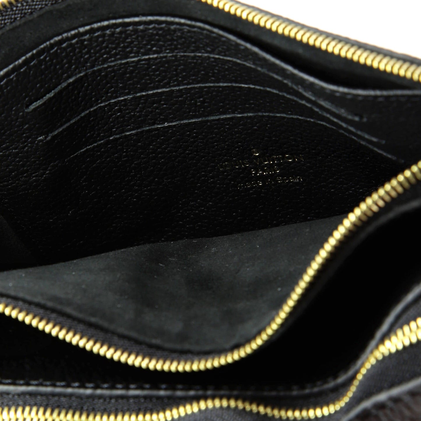 Louis Vuitton Double Zip Pochette Monogram Empreinte Leather