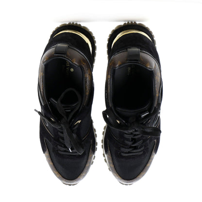Louis Vuitton Women's Run Away Sneakers Mesh with Monogram Canvas and Suede
