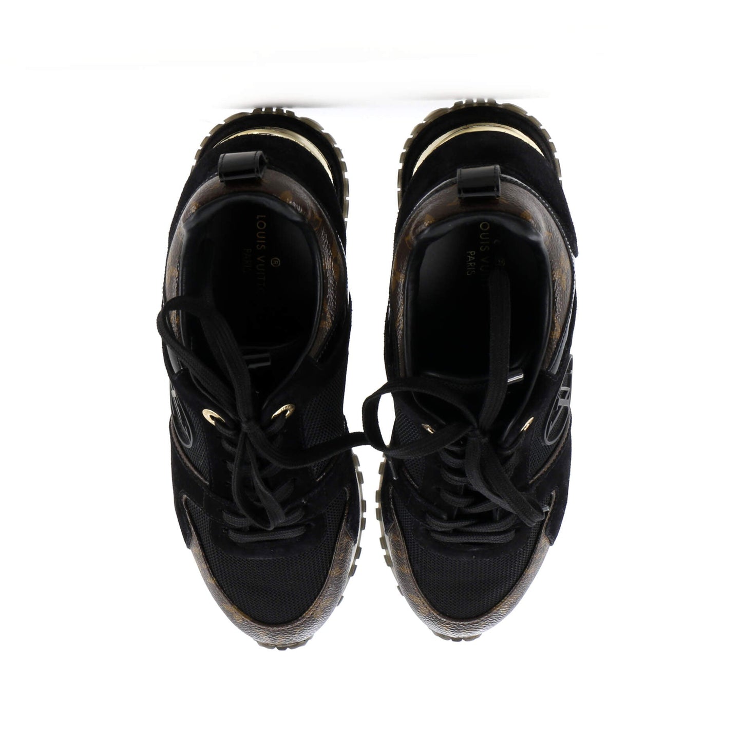 Louis Vuitton Women's Run Away Sneakers Mesh with Monogram Canvas and Suede