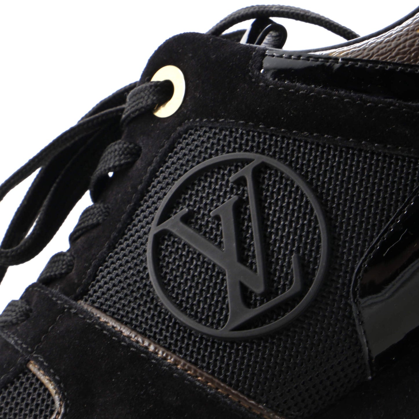 Louis Vuitton Women's Run Away Sneakers Mesh with Monogram Canvas and Suede