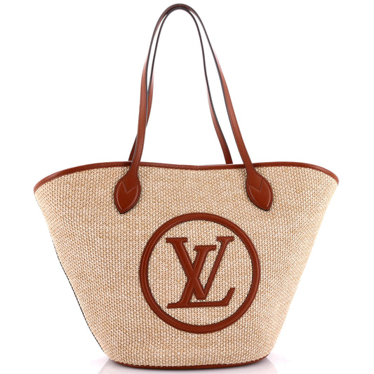 Louis Vuitton Saint Jacques NM Handbag Raffia and Leather
