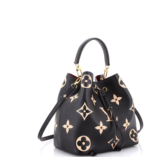Louis Vuitton NeoNoe Handbag Bicolor Monogram Empreinte Giant MM