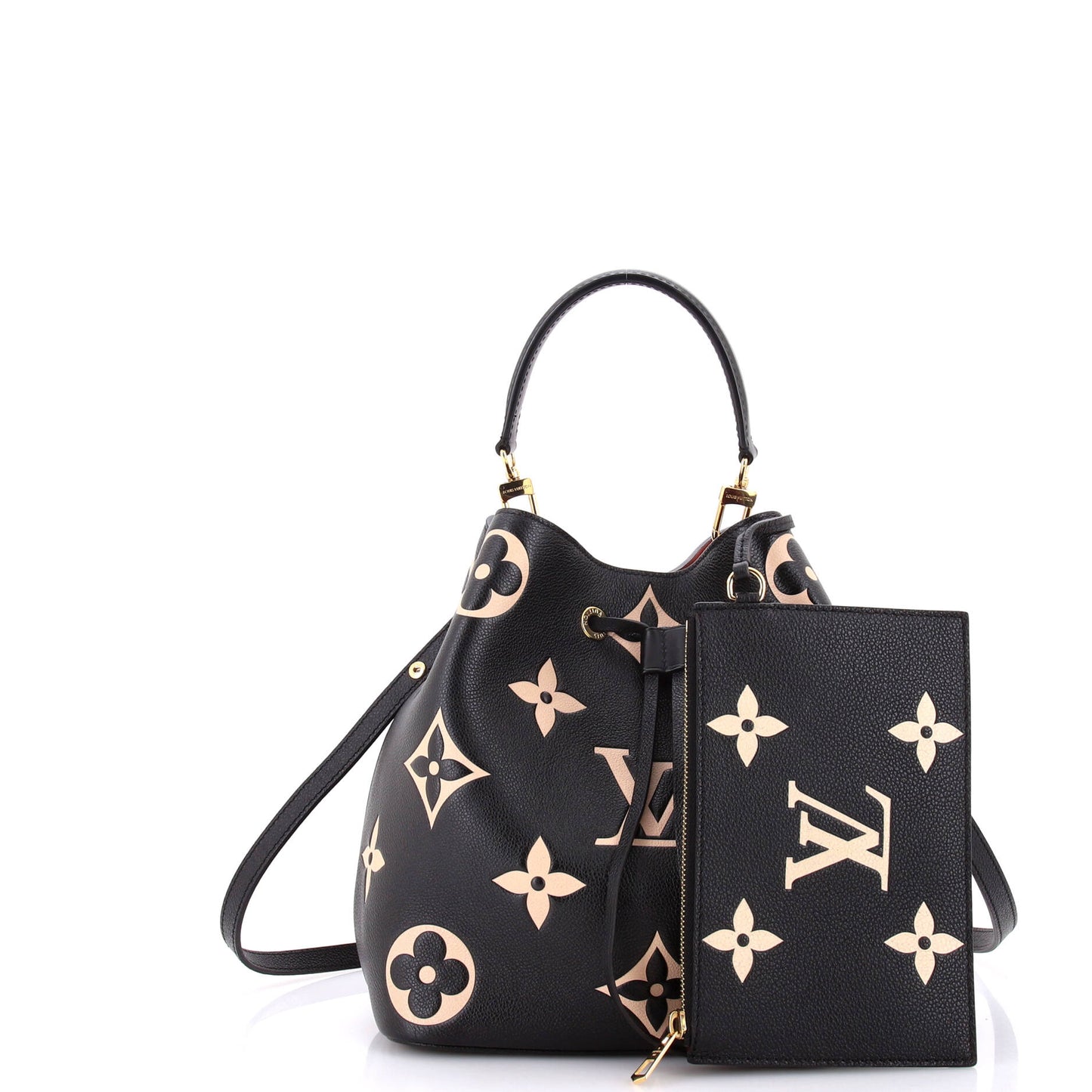 Louis Vuitton NeoNoe Handbag Bicolor Monogram Empreinte Giant MM