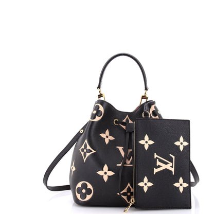 Louis Vuitton NeoNoe Handbag Bicolor Monogram Empreinte Giant MM