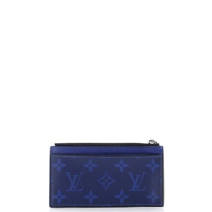 Louis Vuitton Coin Card Holder Monogram Taigarama