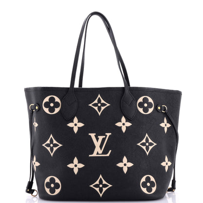 Louis Vuitton Neverfull NM Tote Bicolor Monogram Empreinte Giant MM