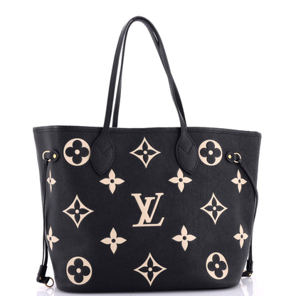 Louis Vuitton Neverfull NM Tote Bicolor Monogram Empreinte Giant MM