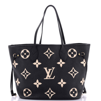 Louis Vuitton Neverfull NM Tote Bicolor Monogram Empreinte Giant MM