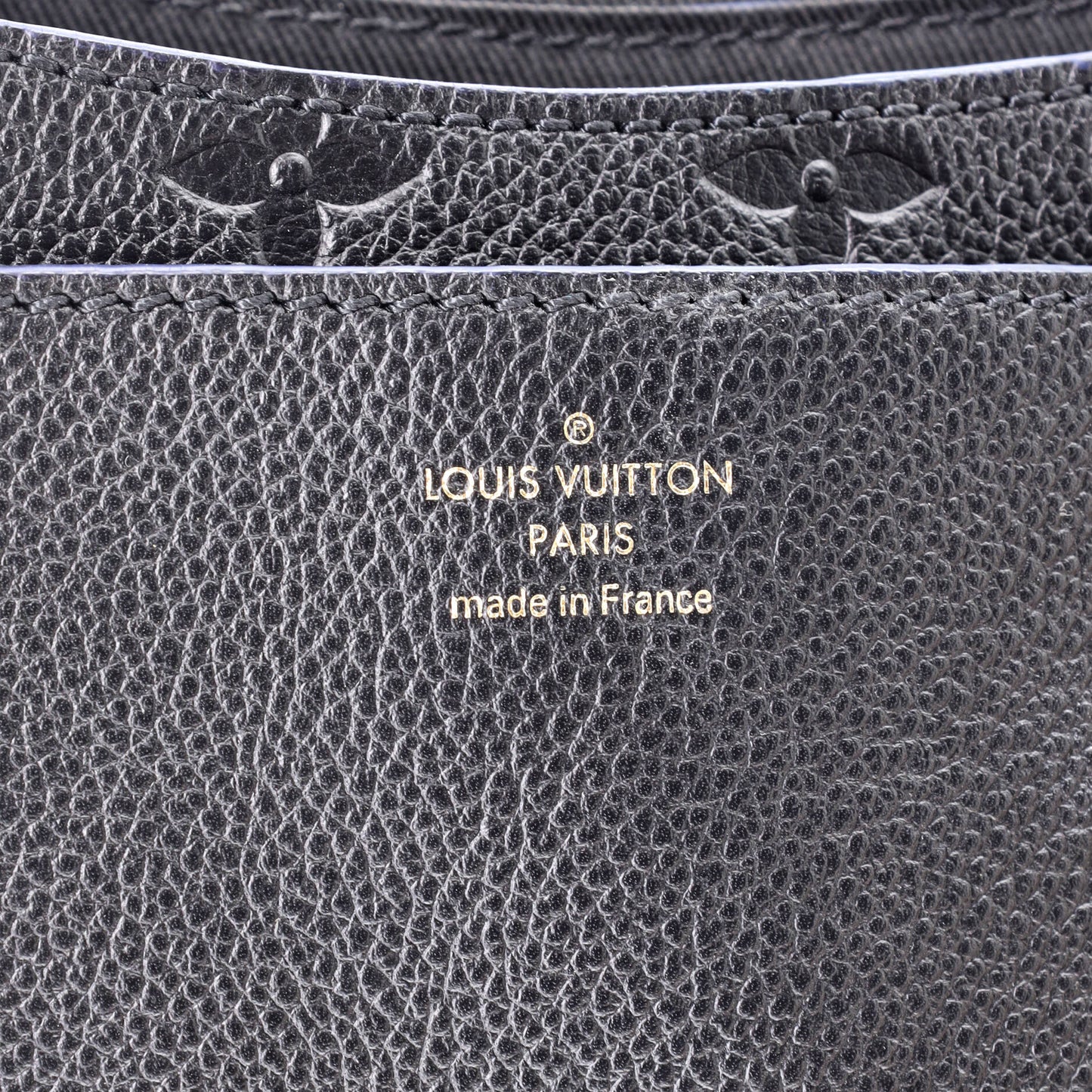 Louis Vuitton Blanche Handbag Monogram Empreinte Leather MM