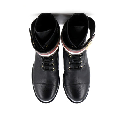 Louis Vuitton Women's Wonderland Flat Ranger Boots Monogram Canvas and Leather