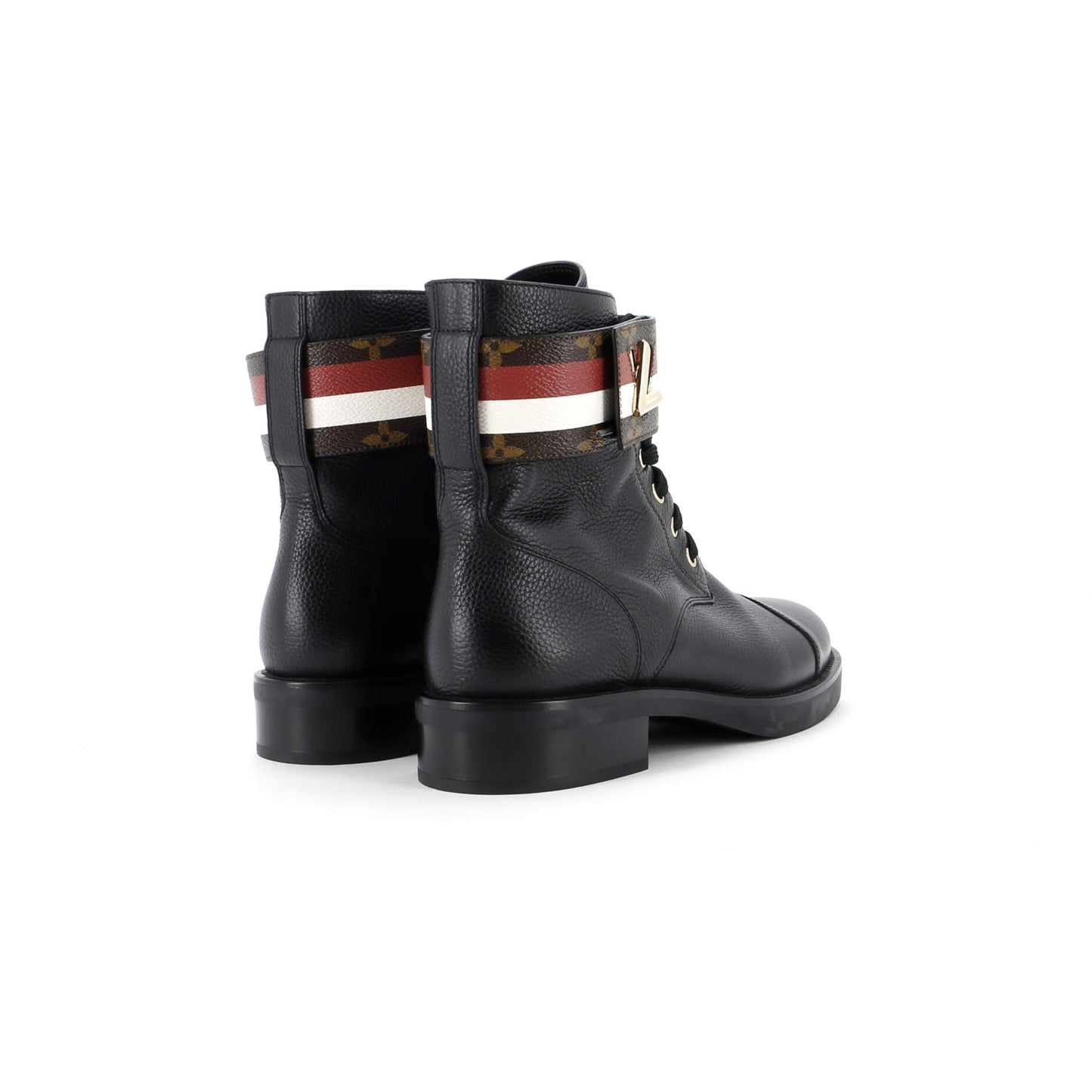 Louis Vuitton Women's Wonderland Flat Ranger Boots Monogram Canvas and Leather