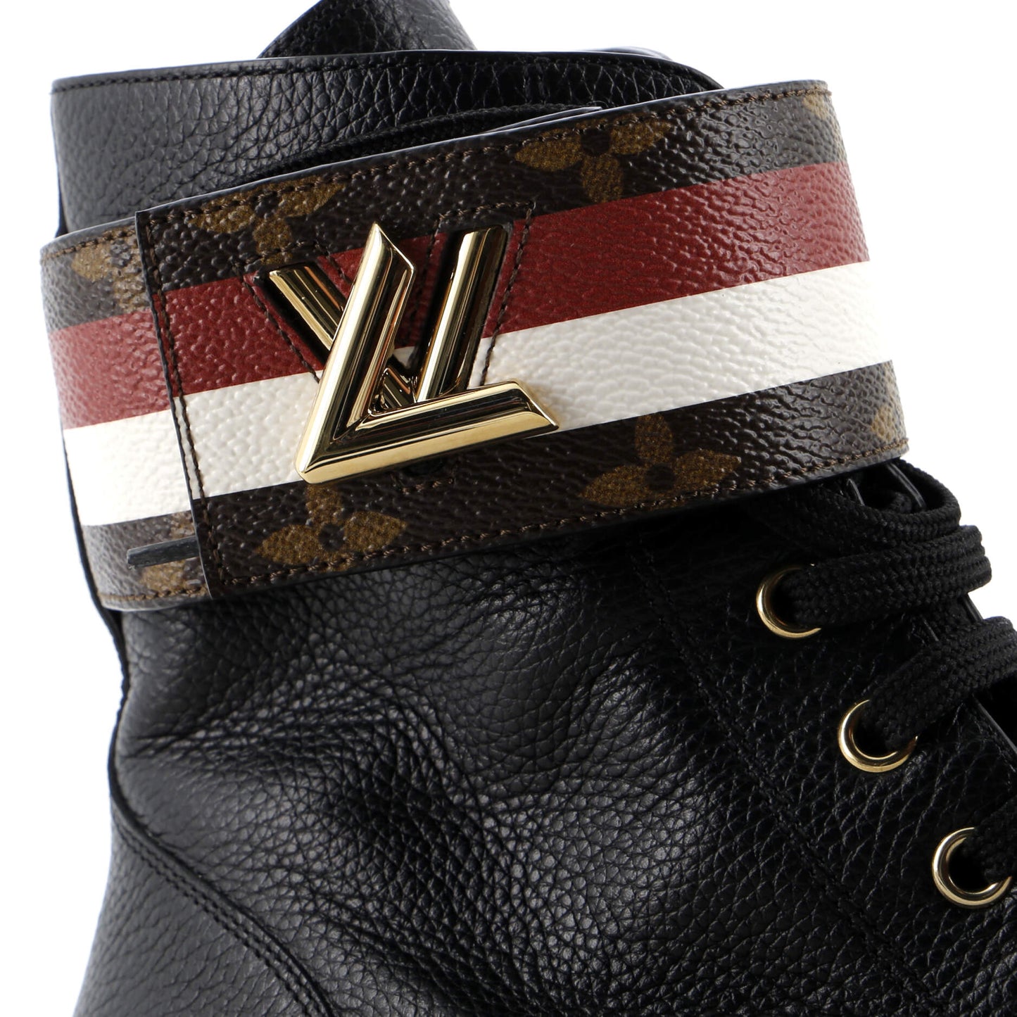 Louis Vuitton Women's Wonderland Flat Ranger Boots Monogram Canvas and Leather