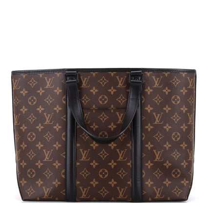 Louis Vuitton Weekend Tote Macassar Monogram Canvas PM