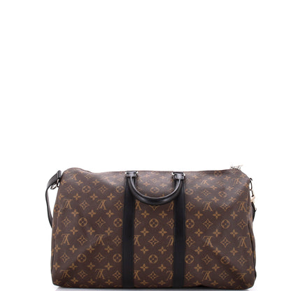 Louis Vuitton Keepall Bandouliere Bag Macassar Monogram Canvas 45