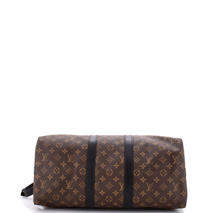 Louis Vuitton Keepall Bandouliere Bag Macassar Monogram Canvas 45
