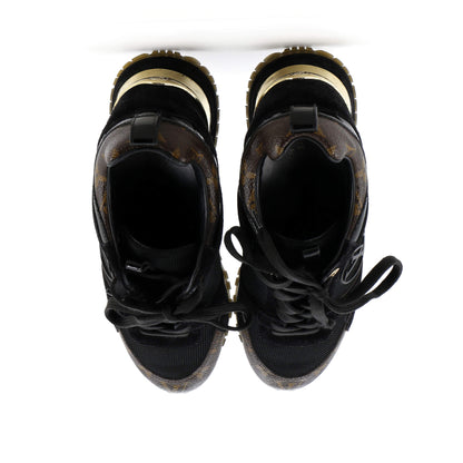 Louis Vuitton Women's Run Away Sneakers Mesh with Monogram Canvas and Suede