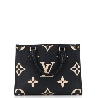 Louis Vuitton OnTheGo Tote Bicolor Monogram Empreinte Giant PM