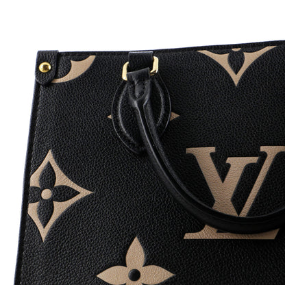 Louis Vuitton OnTheGo Tote Bicolor Monogram Empreinte Giant PM