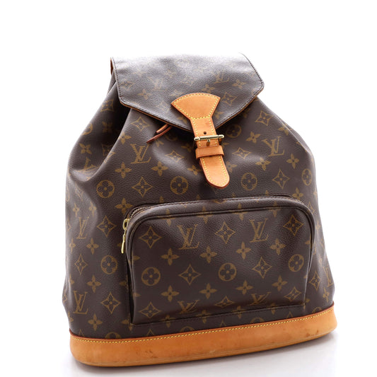 Louis Vuitton Vintage Montsouris Backpack Monogram Canvas GM