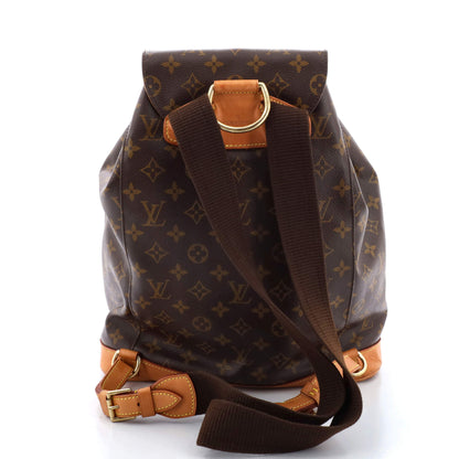 Louis Vuitton Vintage Montsouris Backpack Monogram Canvas GM