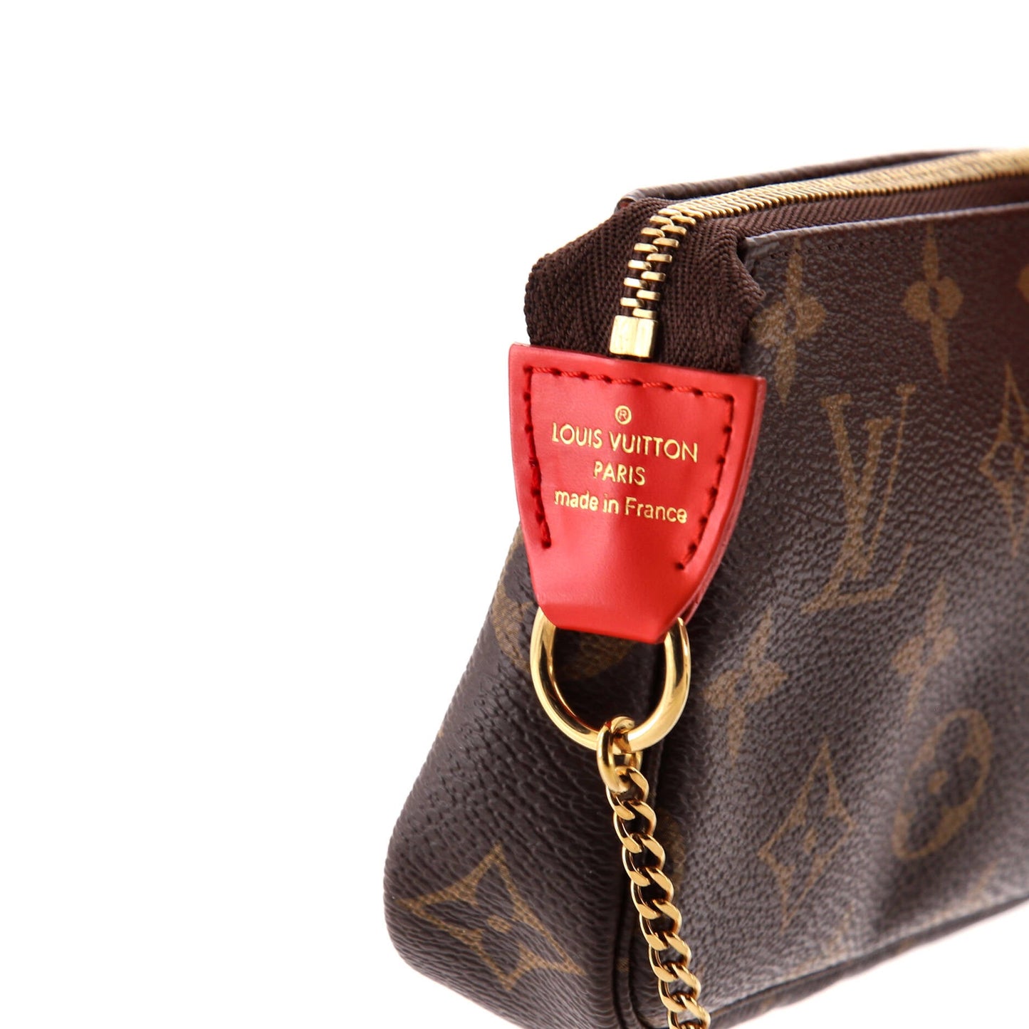 Louis Vuitton Pochette Accessoires Limited Edition Vivienne Xmas Monogram Canvas Mini