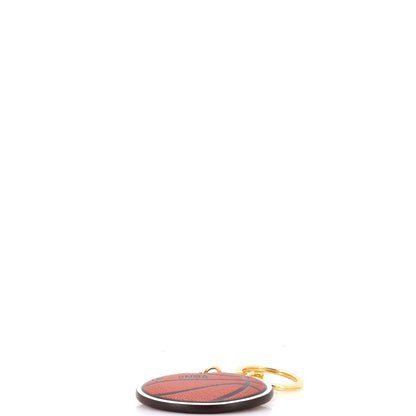 Louis Vuitton LV x NBA Basketball Bag Charm and Key Holder Metal with Embossed Leather and Monogram Canvas