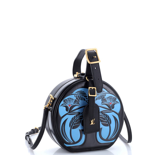 Louis Vuitton Petite Boite Chapeau Bag Anachro Bleu Printed Calfskin
