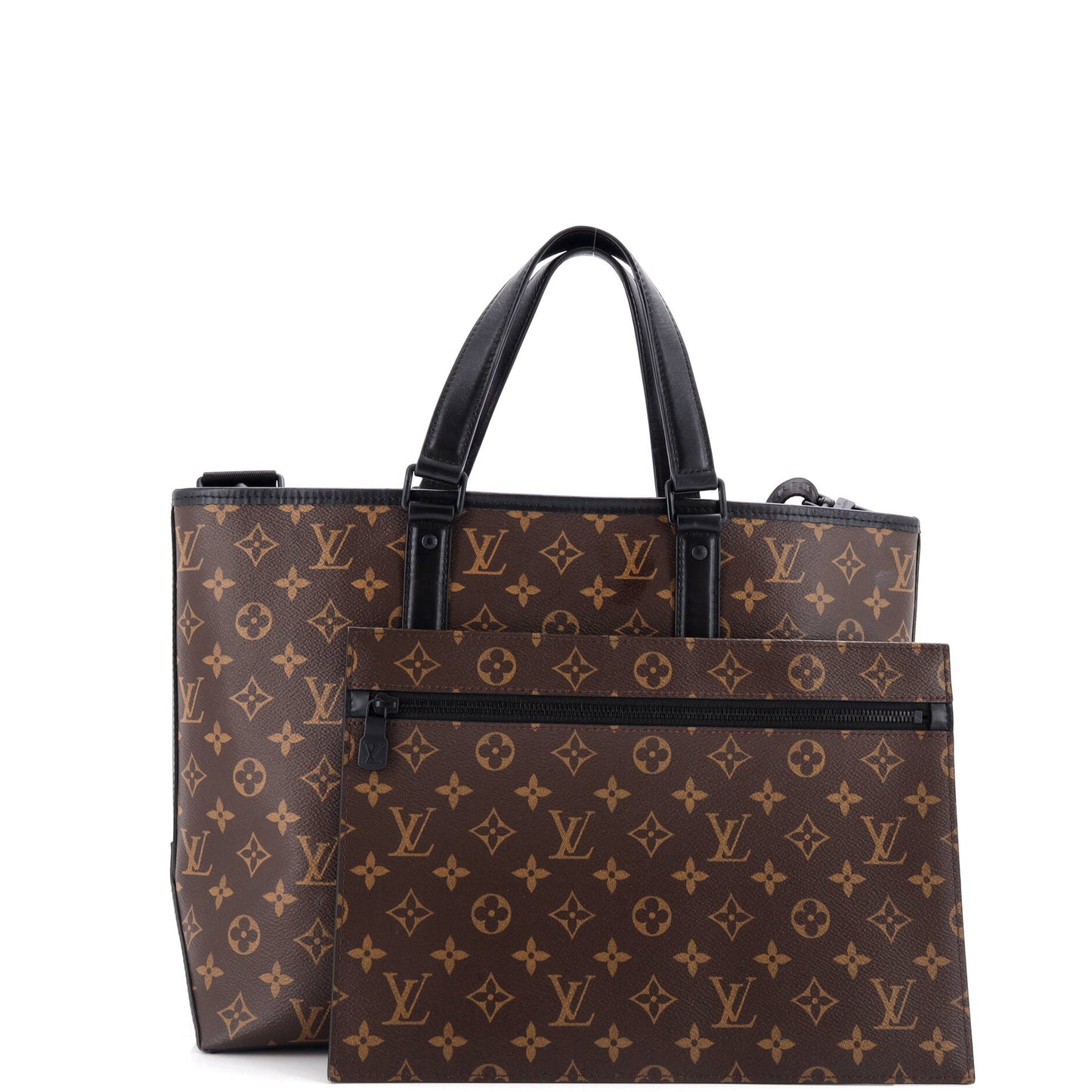Louis Vuitton Weekend Tote Macassar Monogram Canvas PM