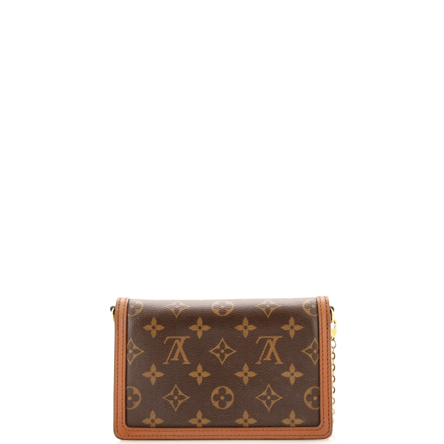 Louis Vuitton Dauphine Chain Wallet Reverse Monogram Canvas