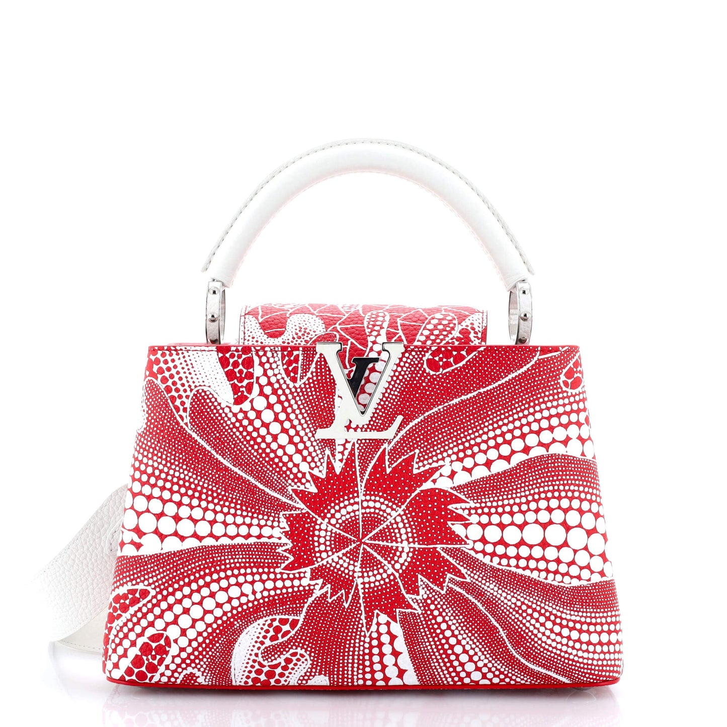 Louis Vuitton Capucines Bag Yayoi Kusama Flower Infinity Dots Taurillon Leather BB