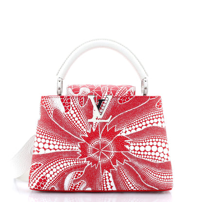 Louis Vuitton Capucines Bag Yayoi Kusama Flower Infinity Dots Taurillon Leather BB