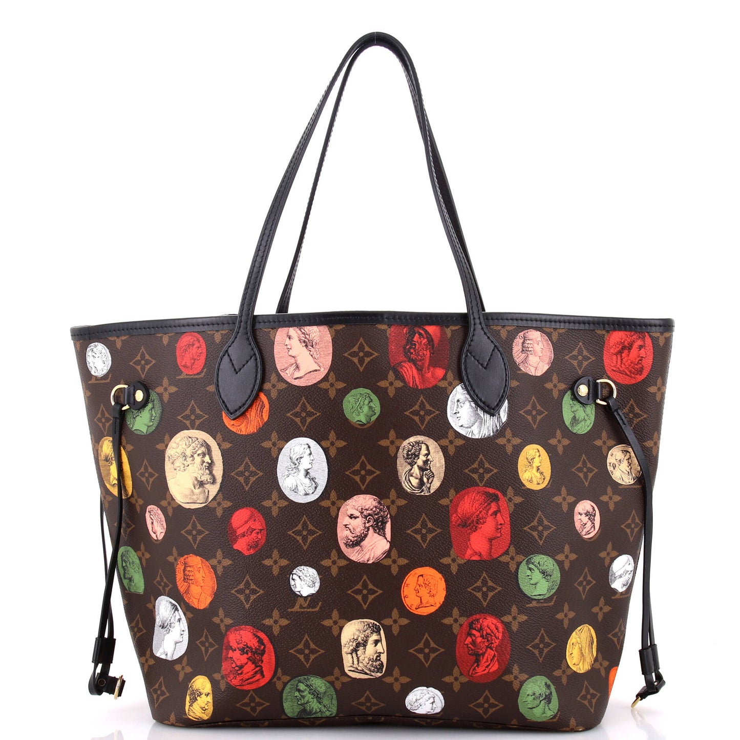 Louis Vuitton Neverfull NM Tote Limited Edition Fornasetti Cameo Monogram Canvas MM